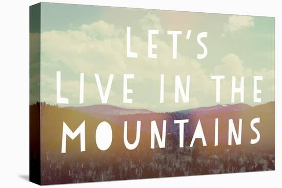 Live in the Mountains-Vintage Skies-Premier Image Canvas