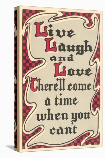 Live, Laugh and Love-null-Stretched Canvas