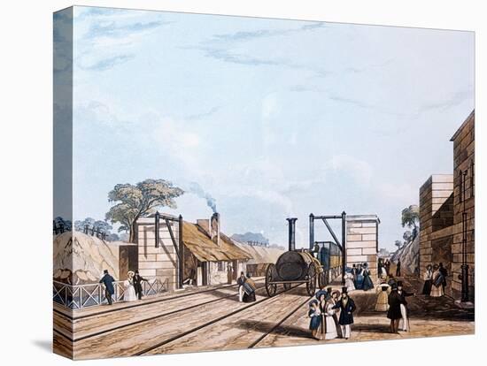 Liverpool and Manchester Railway: Taking Water at Parkside, 1831-Daniel And Robert Havell-Premier Image Canvas