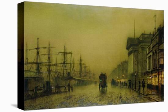 Liverpool Docks Customs House and Salthouse Docks, Liverpool-John Atkinson Grimshaw-Premier Image Canvas