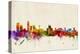 Liverpool England Skyline-Michael Tompsett-Stretched Canvas