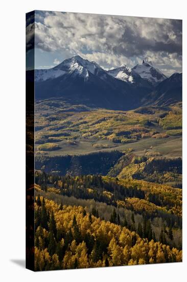 Lizard Head and Yellow Aspens in the Fall-James Hager-Premier Image Canvas