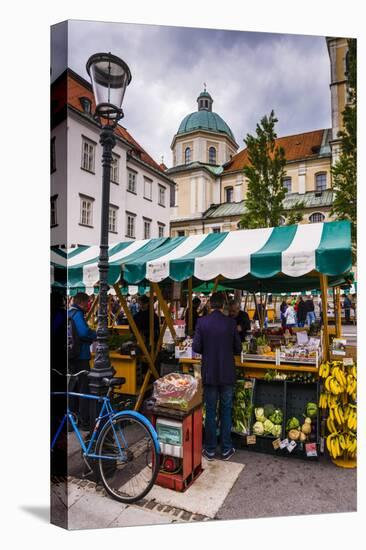 Ljubljana Central Market on a Saturday in Vodnikov Trg, Ljubljana, Slovenia, Europe-Matthew Williams-Ellis-Premier Image Canvas