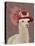 Llama Red Feather Hat-Fab Funky-Stretched Canvas