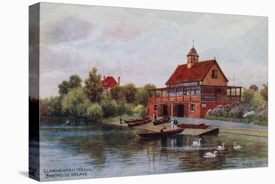 Llandrindod Wells, Boat House on Lake-Alfred Robert Quinton-Premier Image Canvas