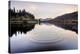 Llynnau Mymbyr Lake at sunset, Capel Curig, Snowdonia National Park, North Wales, United Kingdom-Matthew Williams-Ellis-Premier Image Canvas