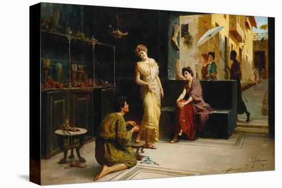 Lo Stilisa, Pompeii (Oil on Canvas)-Ettore Forti-Premier Image Canvas