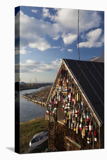 Lobster Buoys, Gloucester, Massachusetts, USA-Walter Bibikow-Premier Image Canvas