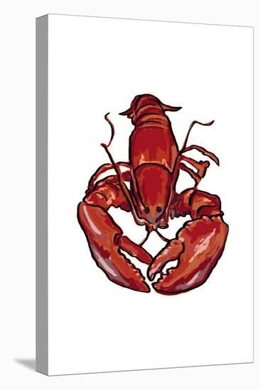 Lobster - Icon-Lantern Press-Stretched Canvas