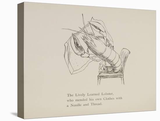 Lobster Mending Clothes, Nonsense Botany Animals and Other Poems Written and Drawn by Edward Lear-Edward Lear-Premier Image Canvas