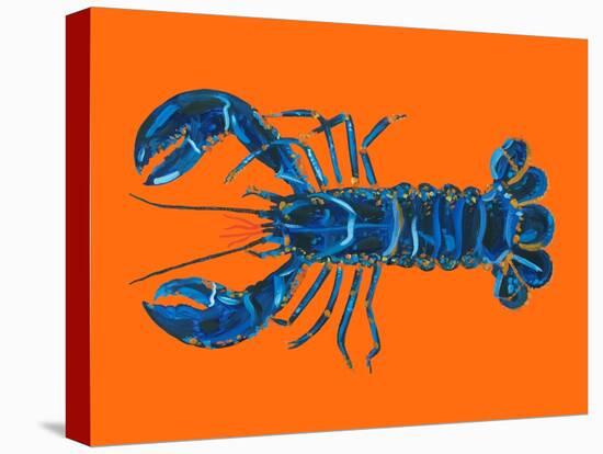 Lobster on Orange-Alice Straker-Premier Image Canvas