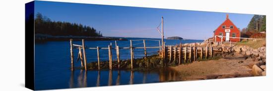 Lobster Village in Autumn, Stonington, Maine-null-Stretched Canvas