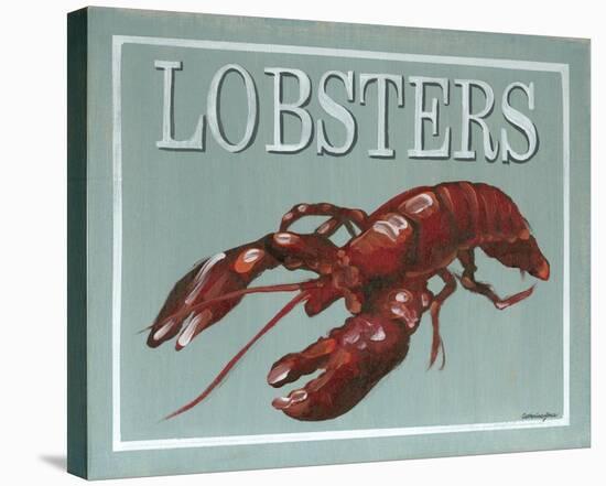 Lobster-Catherine Jones-Stretched Canvas