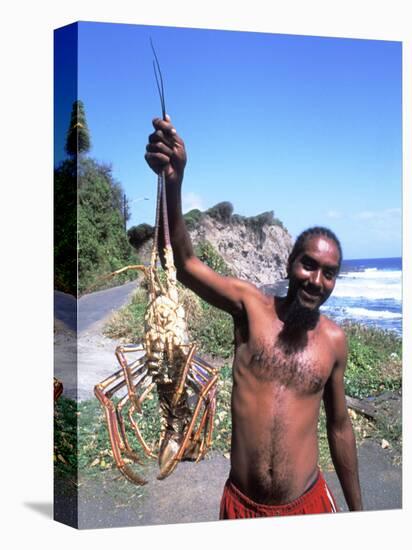 Lobsterman at Grants Bay, St. Vincent and the Grenadines-Bill Bachmann-Premier Image Canvas