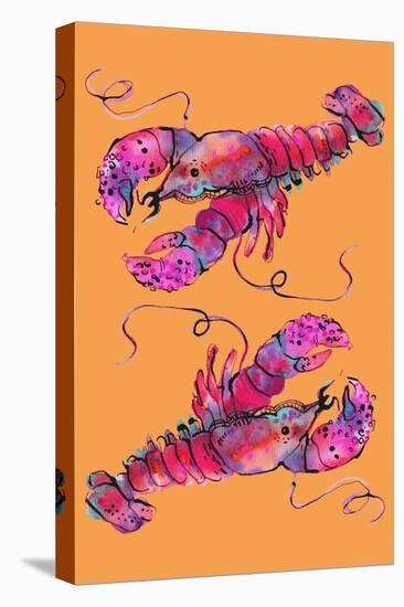 Lobsters on Orange-Ania Zwara-Premier Image Canvas