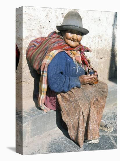 Local Resident, Cuzco, Peru, South America-Tony Waltham-Premier Image Canvas