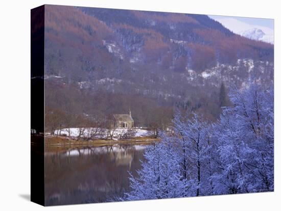 Loch Achray in Winter, the Trossachs, Central Region, Scotland, UK, Europe-Kathy Collins-Premier Image Canvas