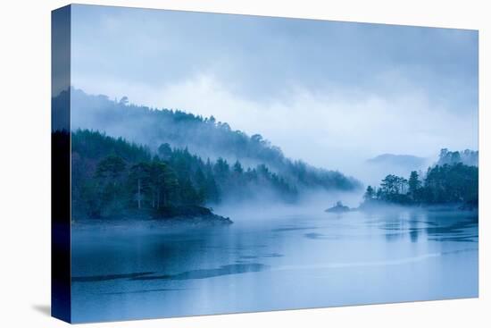 Loch Beinn a Meadhoin in the mist, Inverness, Scotland-Niall Benvie-Premier Image Canvas