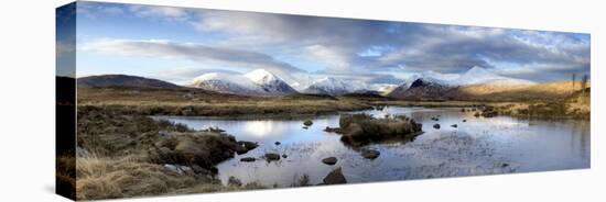 Lochain Na H'Achlaise Towards the Mountains of the Black Mount Range, Scotland-Lee Frost-Premier Image Canvas