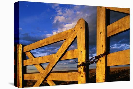 Locked Wooden Fence Gate-Paul Souders-Premier Image Canvas