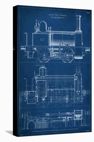 Locomotive Blueprint II-Vision Studio-Stretched Canvas