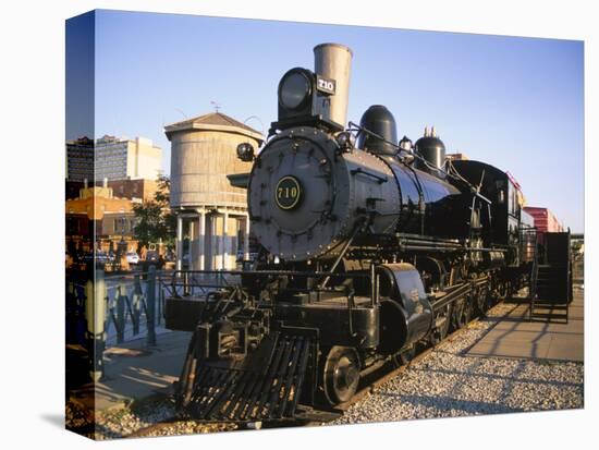 Locomotive, Haymarket District, Lincoln, Nebraska, USA-Michael Snell-Premier Image Canvas
