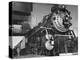 Locomotive of Train at Water Stop During President Franklin D. Roosevelt's Trip to Warm Springs-Margaret Bourke-White-Premier Image Canvas