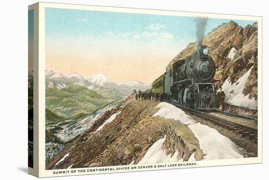 Locomotive on Continental Divide-null-Stretched Canvas