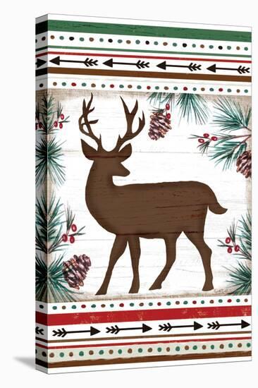 Lodge Deer-Elizabeth Tyndall-Stretched Canvas