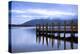 Lodore Landing on Derwentwater w Clouds over Skiddaw, Lake District Nat'l Pk, Cumbria, England, UK-Ian Egner-Premier Image Canvas