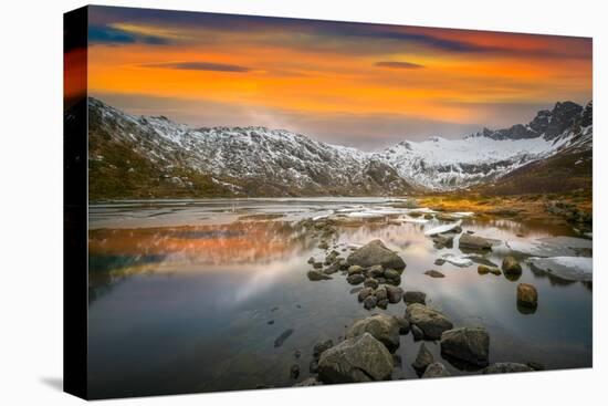 Lofoten Warm Sunset-Marco Carmassi-Premier Image Canvas