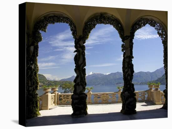 Loggia and Gardens of Villa del Balbianello on Punta di Lavedo, Lenno, Lake Como, Italy-Peter Barritt-Premier Image Canvas