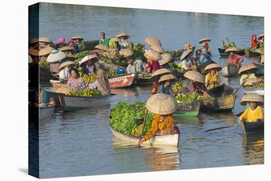 Lok Baintan Floating Market, Banjarmasin, Kalimantan, Indonesia-Keren Su-Premier Image Canvas