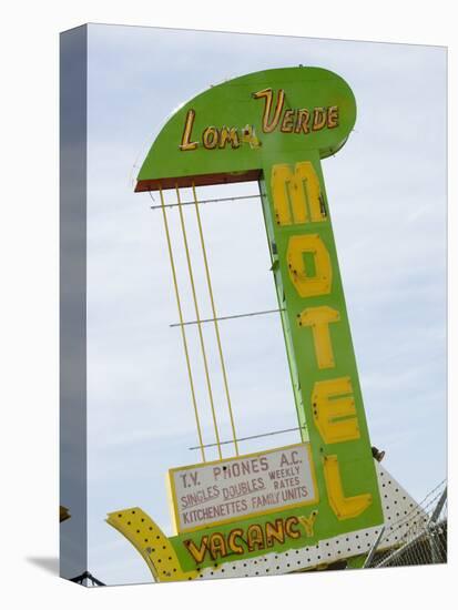 Loma Verde Motel Sign, New Mexico, USA-Nancy & Steve Ross-Premier Image Canvas