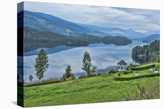 Lomen, Norway, Resort Overlooking a Beautiful Lake-Bill Bachmann-Premier Image Canvas