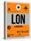 LON London Luggage Tag 1-NaxArt-Stretched Canvas