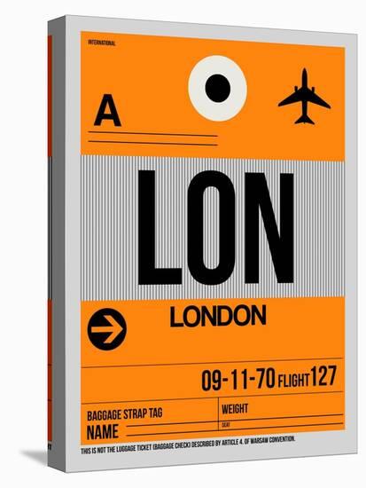 LON London Luggage Tag 1-NaxArt-Stretched Canvas