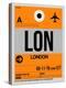 LON London Luggage Tag 1-NaxArt-Stretched Canvas