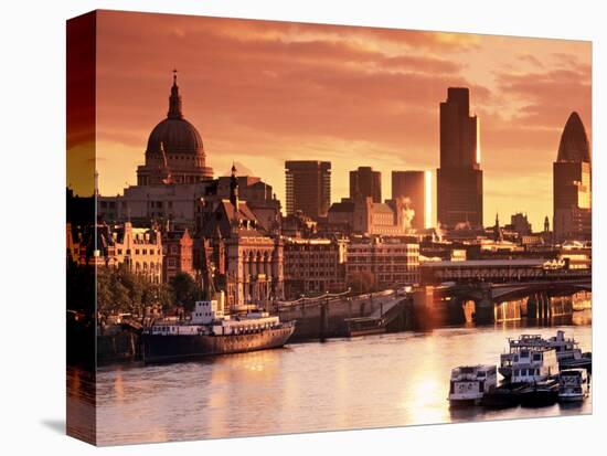 London and River Thames, England-Doug Pearson-Premier Image Canvas