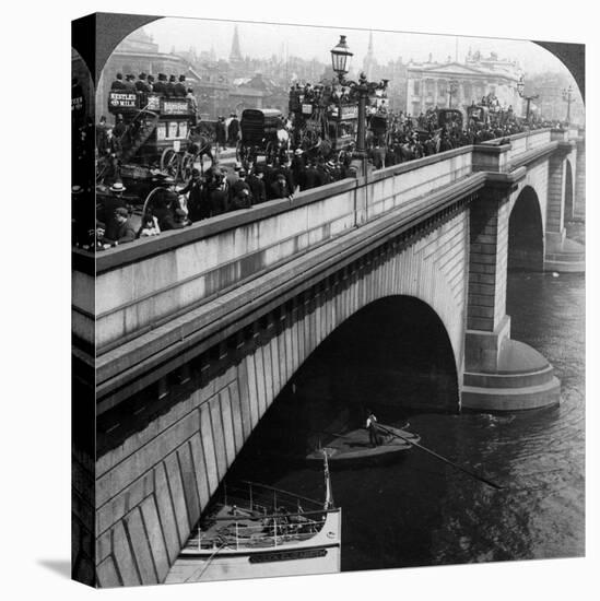 London Bridge, London, C Late 19th Century-Underwood & Underwood-Premier Image Canvas