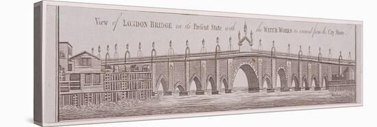 London Bridge (old), London, c1758-Anon-Premier Image Canvas