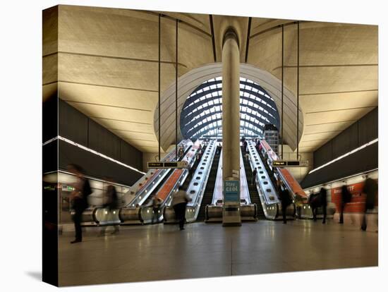 London Canary Wharf Tube Station as Part of the Jubilee Line Extension Was Designed by Norman Foste-David Bank-Premier Image Canvas