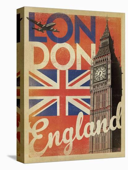 London, England (Flag)-Anderson Design Group-Stretched Canvas