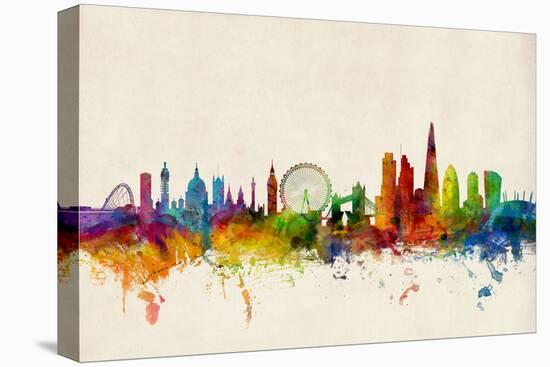 London England Skyline-Michael Tompsett-Stretched Canvas