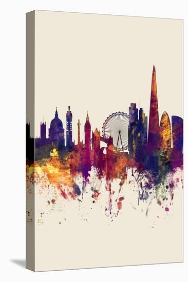 London England Skyline-Michael Tompsett-Stretched Canvas