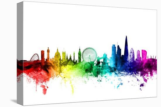 London England Skyline-Michael Tompsett-Stretched Canvas