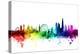 London England Skyline-Michael Tompsett-Stretched Canvas