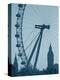 London Eye and Big Ben, South Bank, London, England-Alan Copson-Premier Image Canvas