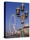 London Eye and County Hall Beside the River Thames, London, England, United Kingdom-David Hughes-Premier Image Canvas