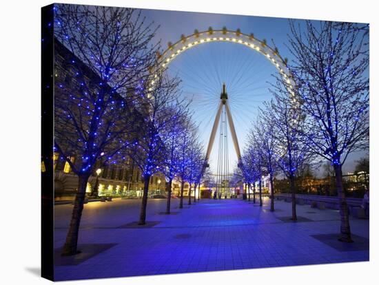 London Eye Is Giant Ferris Wheel, Banks of Thames Constructed for London's Millennium Celebrations-Julian Love-Premier Image Canvas